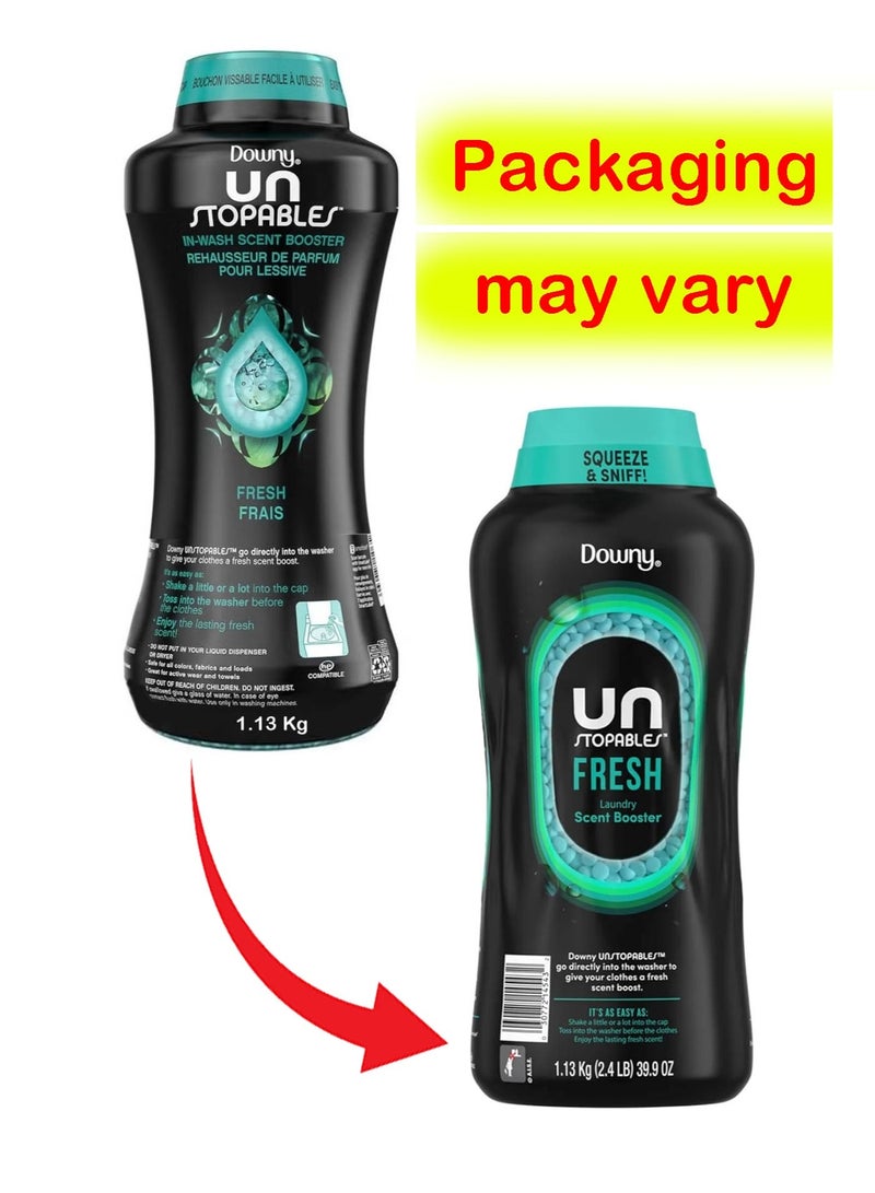 Downy Unstopables In Wash Freshness And Scent Booster Beads Fresh Scent 1.13 Kg Blue - Image 5